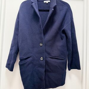Madewell Deep Blue Knit Cardigan